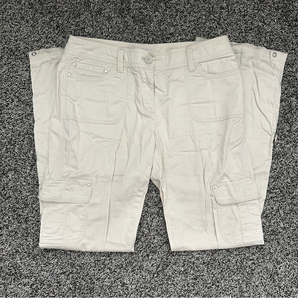Off white / white cargo pants by White House Black Market
